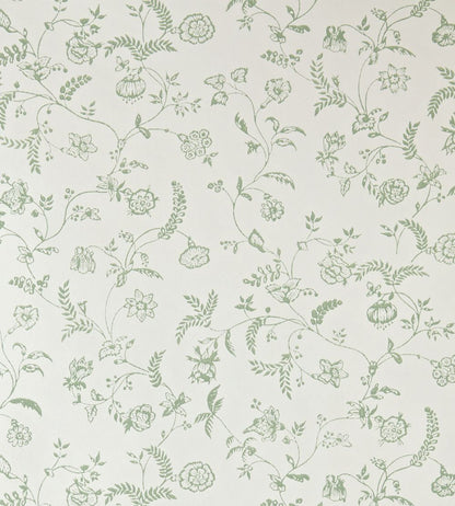 Uppark Wallpaper by Farrow & Ball Breakfast Room Green