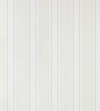 Block Print Stripe Wallpaper by Farrow & Ball White Tie