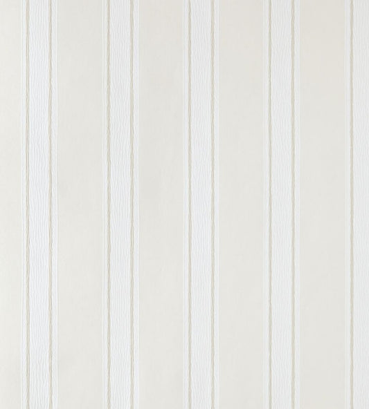 Block Print Stripe Wallpaper by Farrow & Ball White Tie