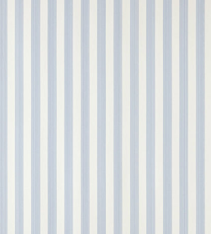 Closet Stripe Wallpaper by Farrow & Ball Lulworth Blue