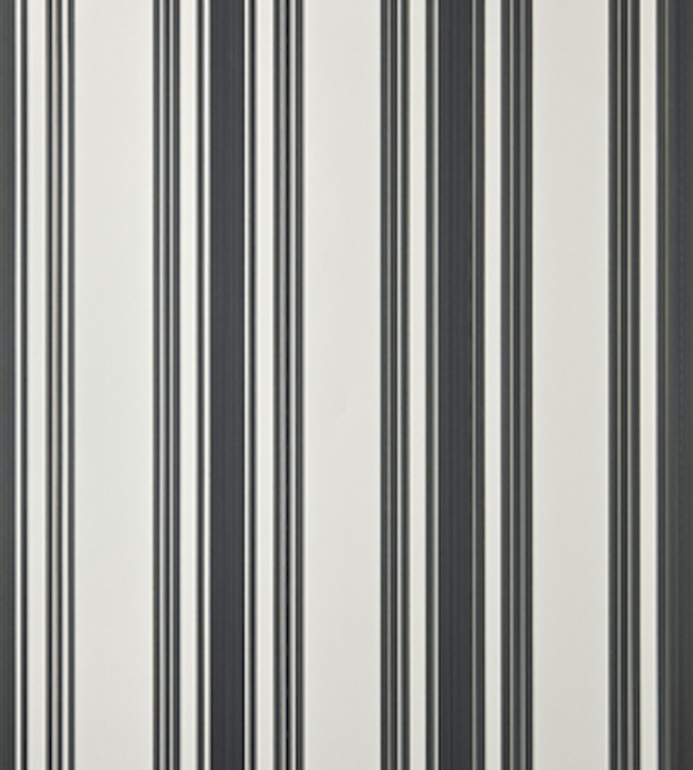 Tented Stripe Wallpaper by Farrow & Ball Off-Black