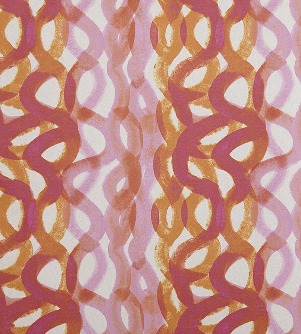 Fathom Wallpaper by Christopher Farr Cloth Fushcia