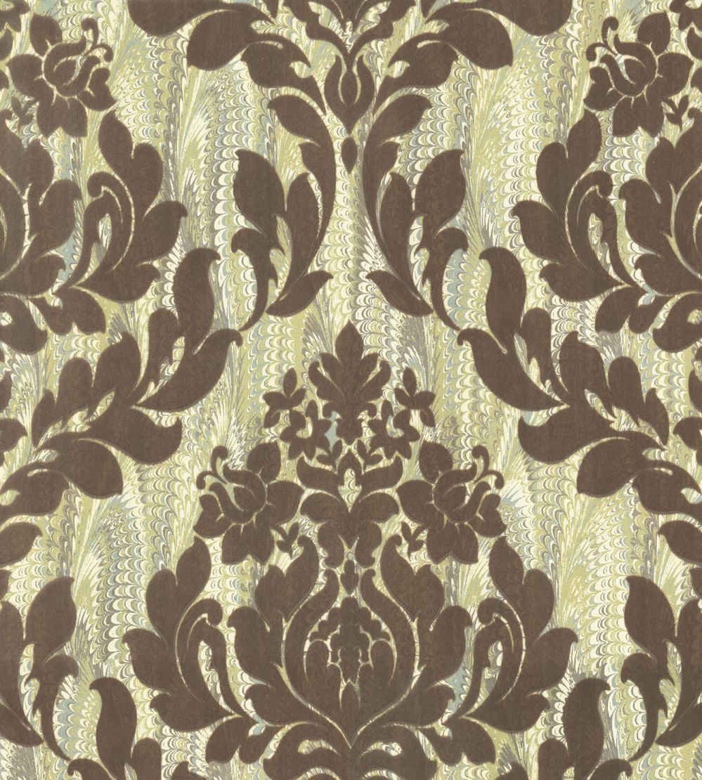 Faversham Wallpaper by 1838 Wallcoverings Moss Green