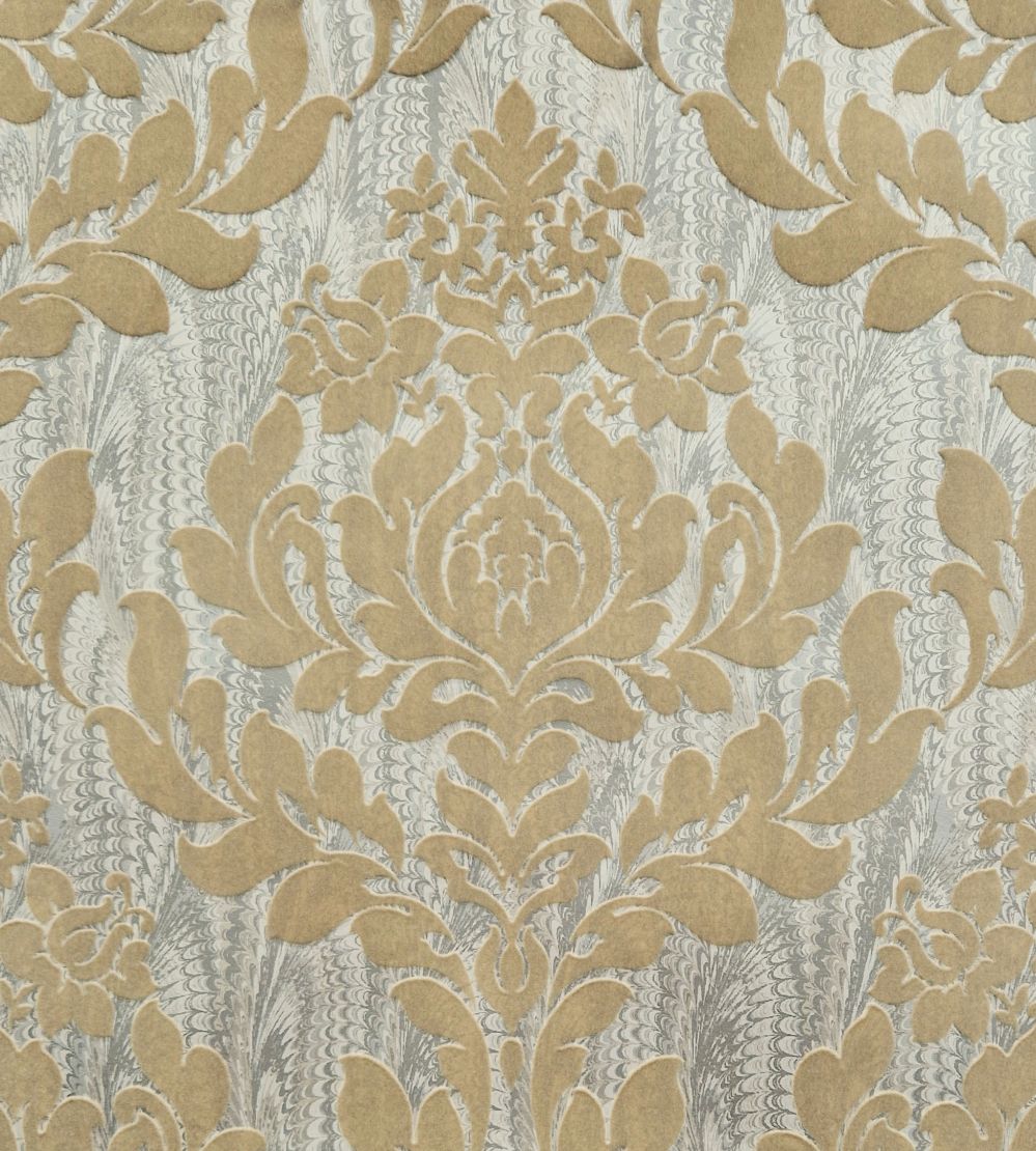 Faversham Wallpaper by 1838 Wallcoverings Natural Gold