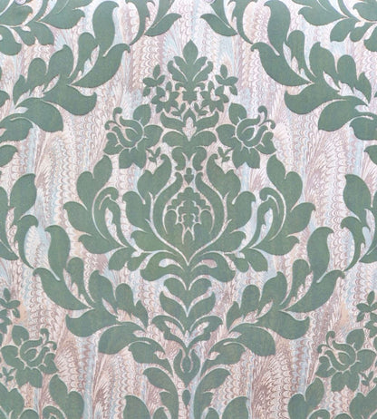 Faversham Wallpaper by 1838 Wallcoverings Seafoam Green