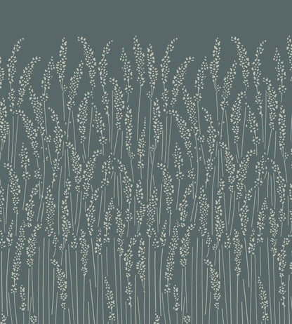 Feather Grass Mural by Farrow & Ball Inchyra Blue / Mizzle