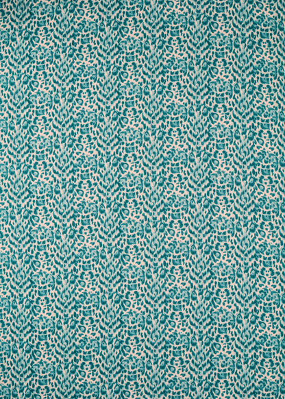 Felis Teal fabric by Clarke & Clarke