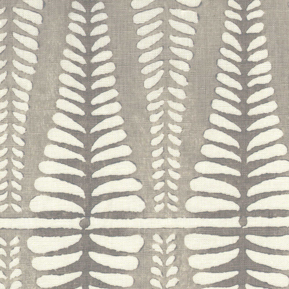 Fern Handblock Fabric by Galbraith & Paul in Ash