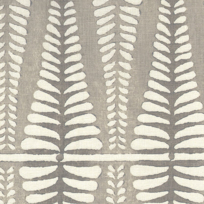 Fern Handblock Fabric by Galbraith & Paul in Ash