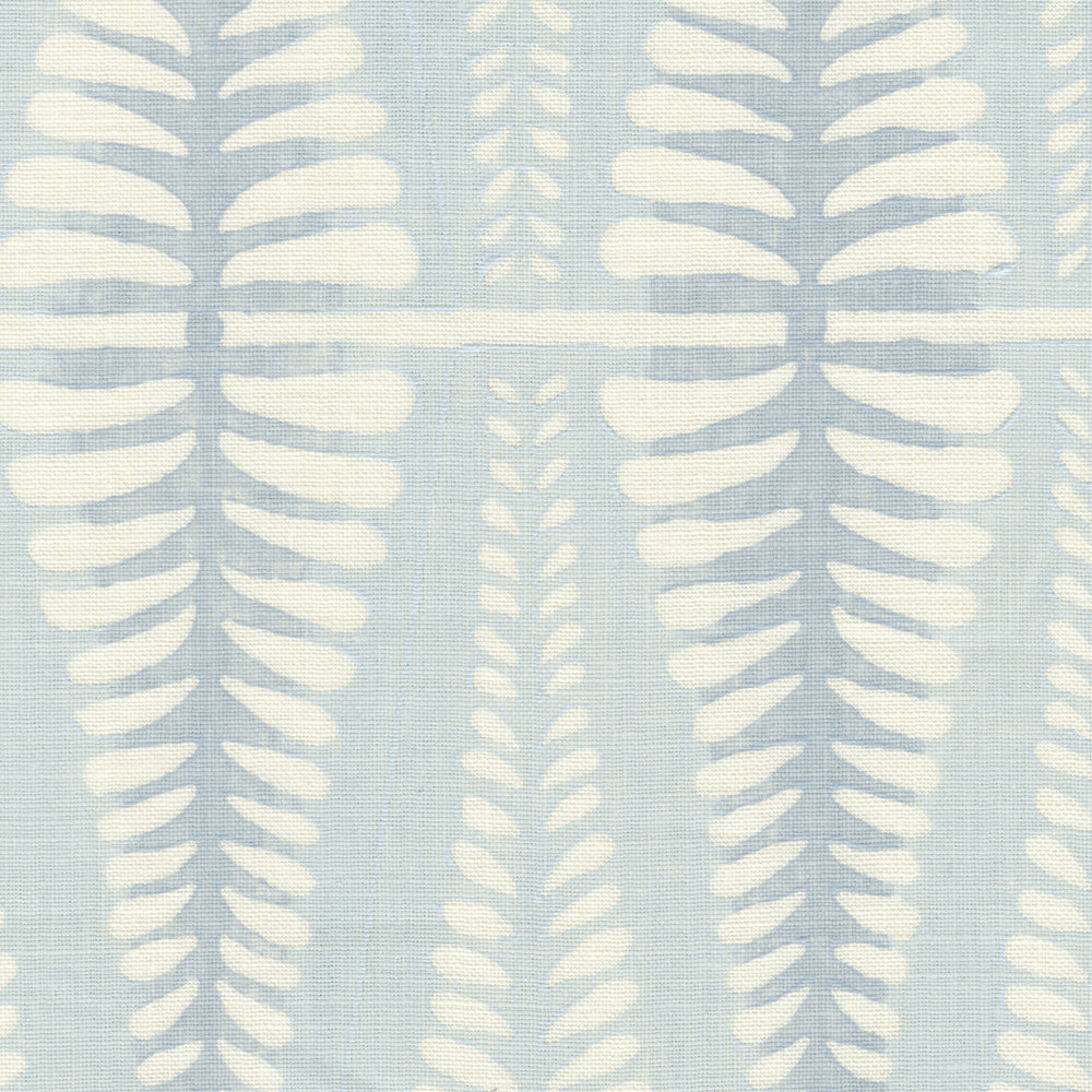 Fern Handblock Fabric by Galbraith & Paul in Glacier