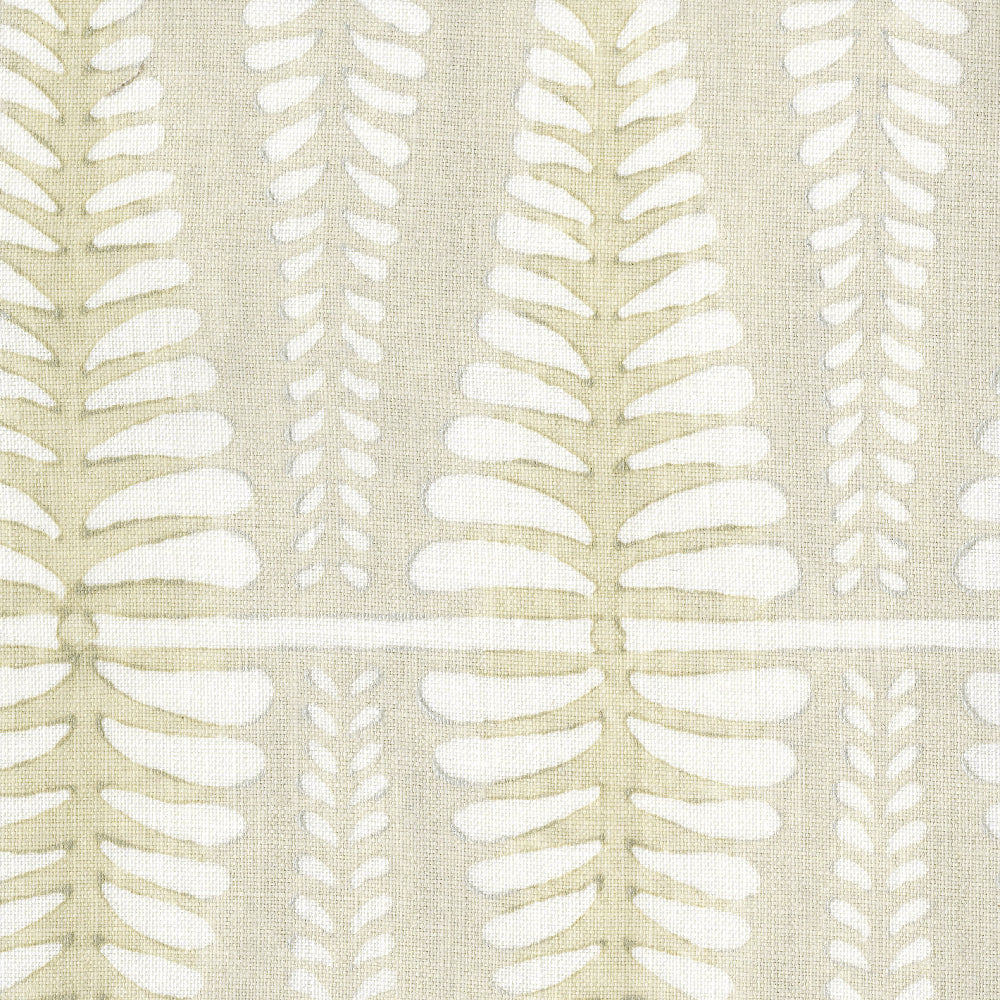 Fern Handblock Fabric by Galbraith & Paul in Pumice