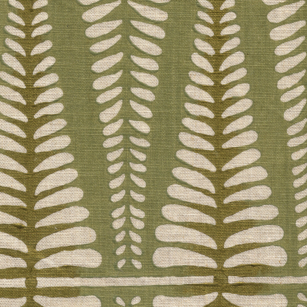 Fern Handblock Fabric by Galbraith & Paul in Sage