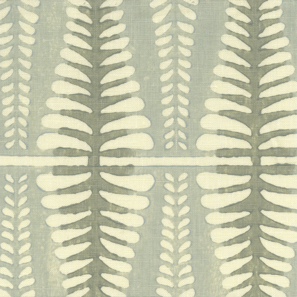 Fern Handblock Fabric by Galbraith & Paul in Slate