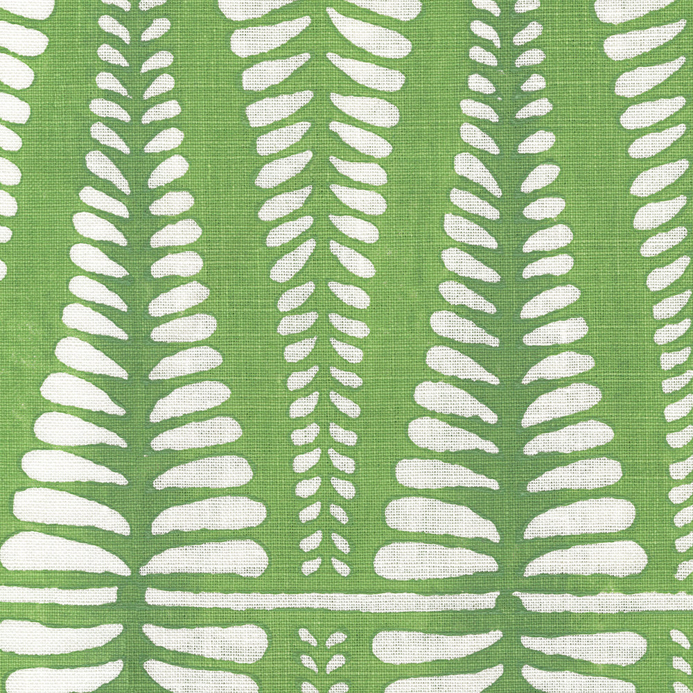 Fern Handblock Fabric by Galbraith & Paul in Spring