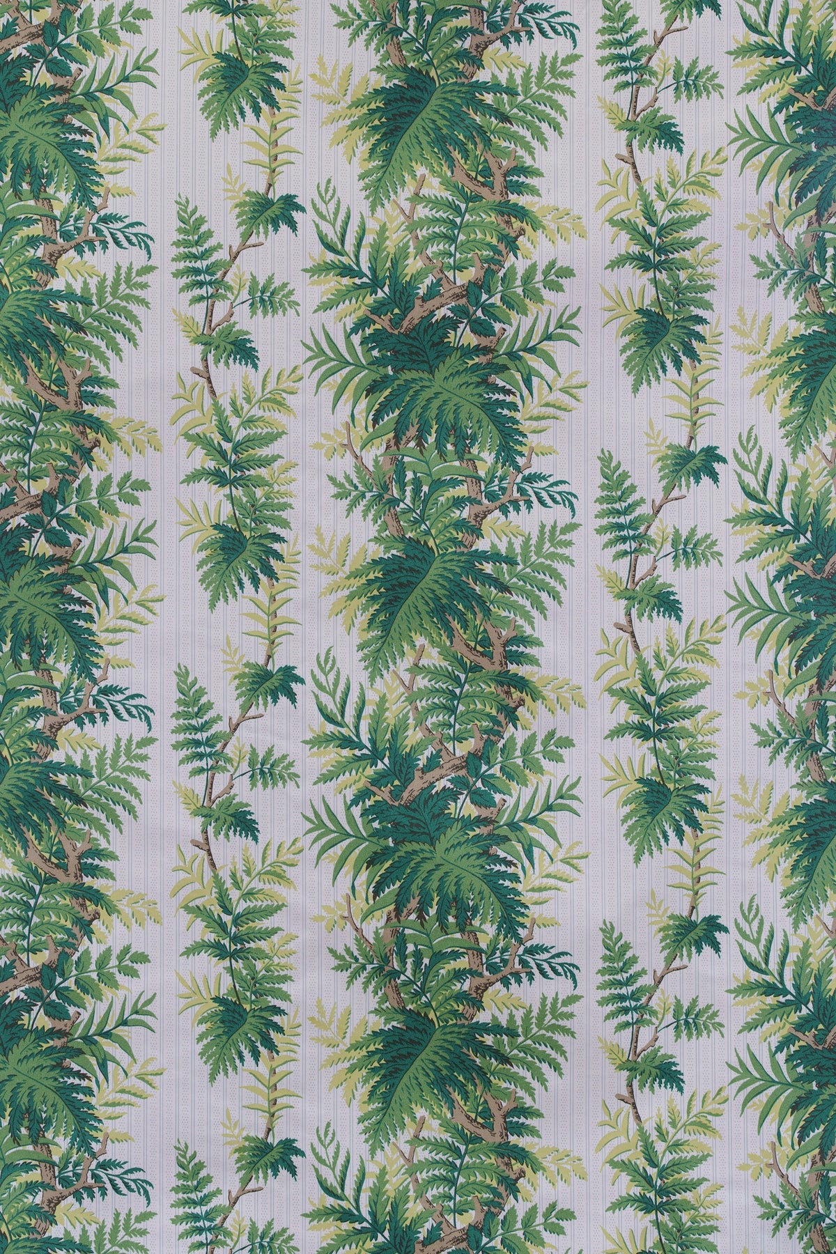 Fern Stripe Fabric by Jean Monro in Lime Green/Blue