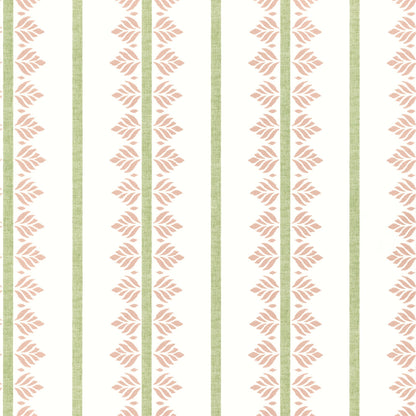 Fern Stripe Wallpaper by Anna French in Blush (AT15100)