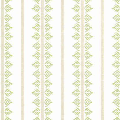 Fern Stripe Wallpaper by Anna French in Green (AT15102)