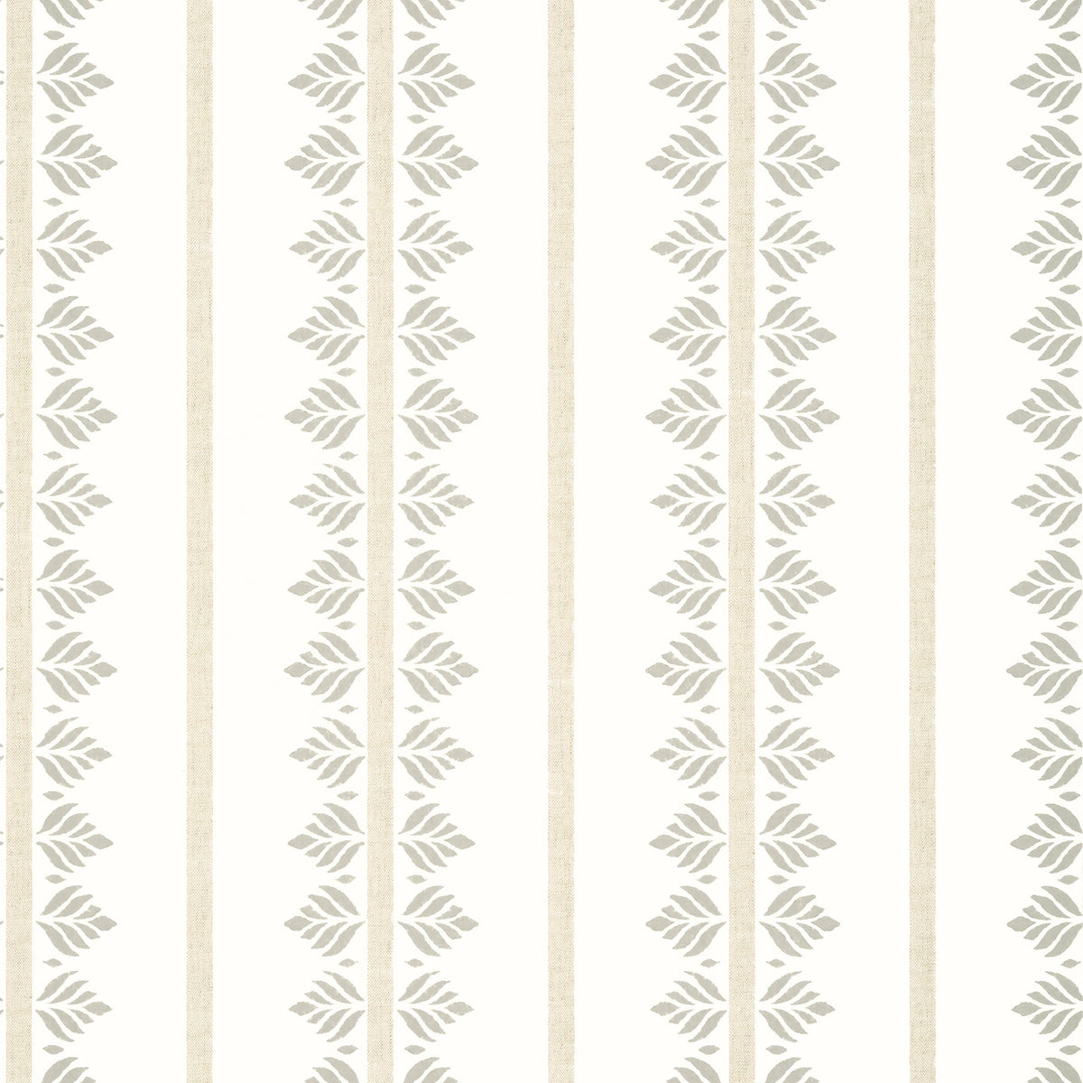 Fern Stripe Wallpaper by Anna French in Beige (AT15104)