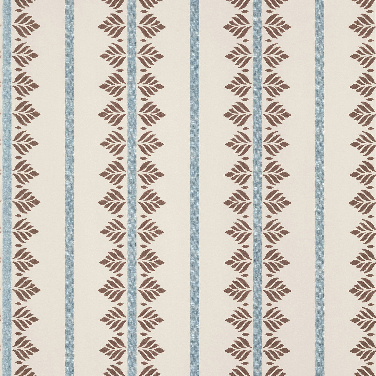 Fern Stripe Wallpaper by Anna French in Brown & Slate (AT15106)