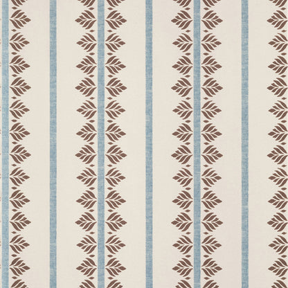 Fern Stripe Wallpaper by Anna French in Brown & Slate (AT15106)