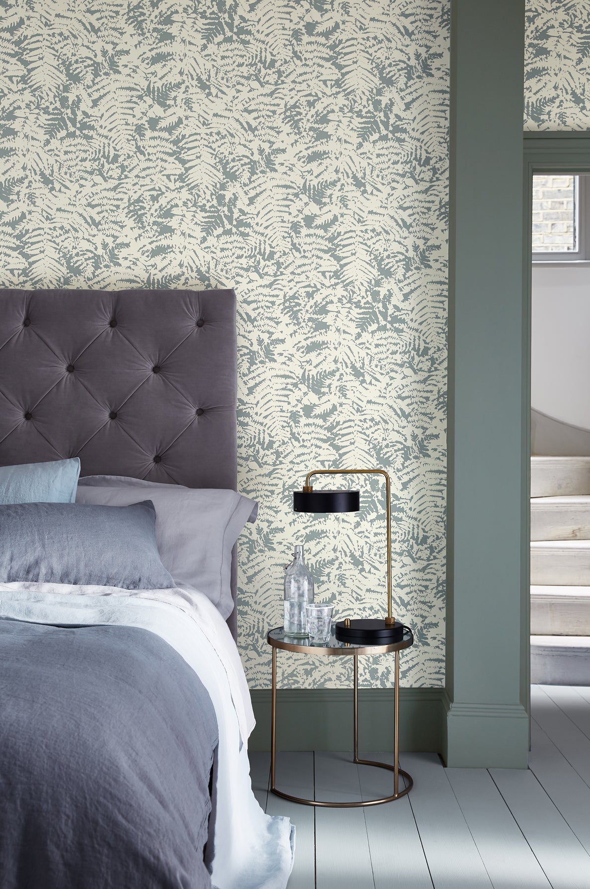 Fern wallpaper by Little Greene in Sage Blue