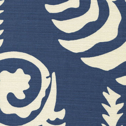 Ferns Uni Reverse New Navy fabric by Alan Campbell