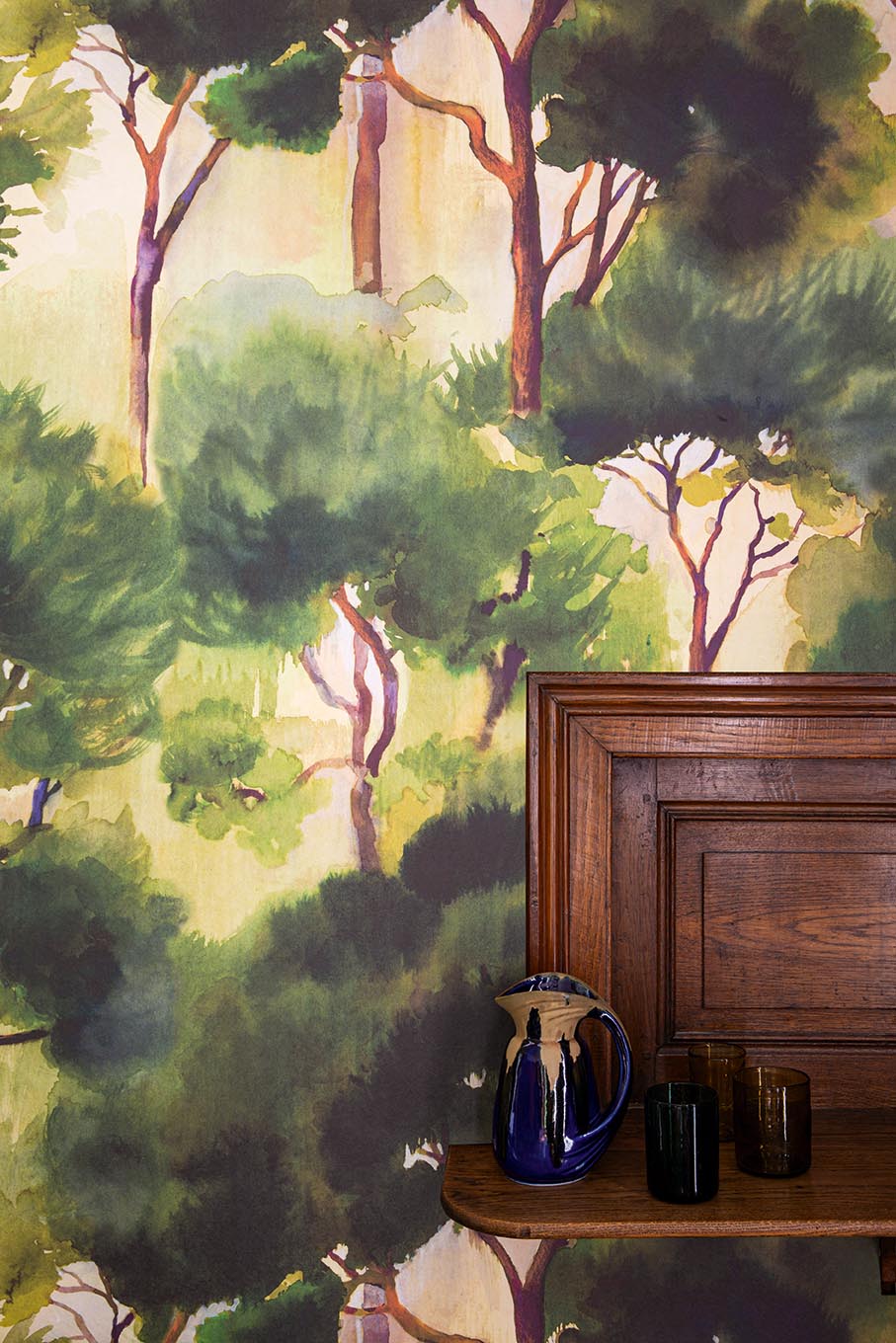 Ferret Wallpaper by Pierre Frey shown in a room setting (view 2)