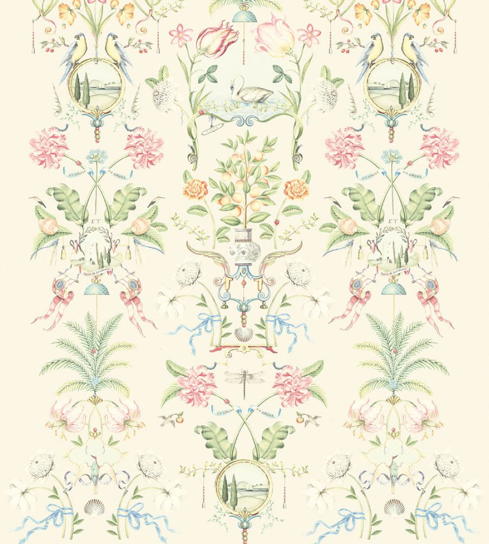 Festa di Lividonia Mural in Off White by Eijffinger Off White