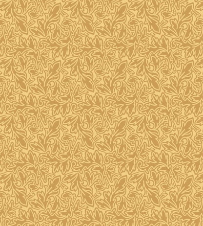 Feuille Wallpaper by Farrow & Ball India Yellow