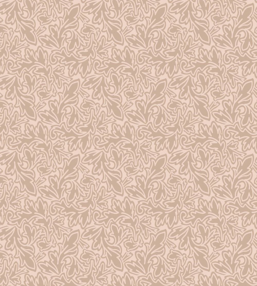 Feuille Wallpaper by Farrow & Ball Pink Ground / Templeton Pink