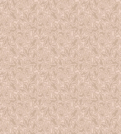 Feuille Wallpaper by Farrow & Ball Pink Ground / Templeton Pink