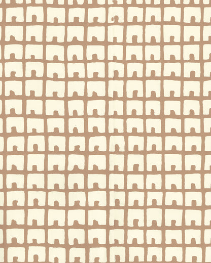 Fez Background Camel Off White wallpaper by China Seas