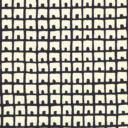 Fez Background Black on Off White wallpaper by China Seas