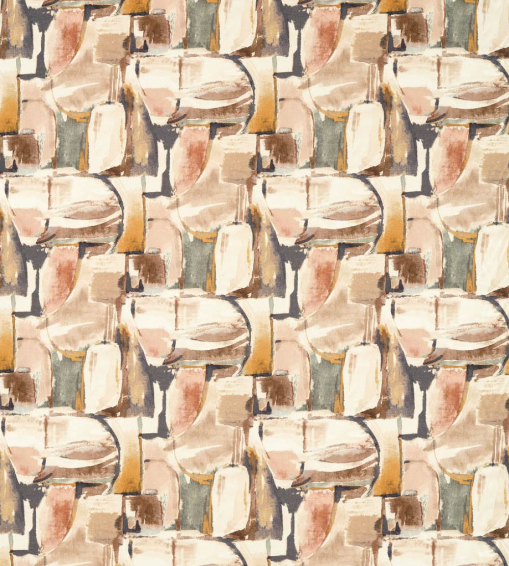 Figura Fabric by Clarke & Clarke Blush/Natural