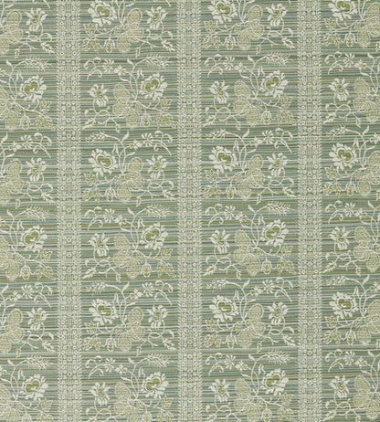 Filigree Bellagio Stripe Fabric by Zoffany Eau De Nil