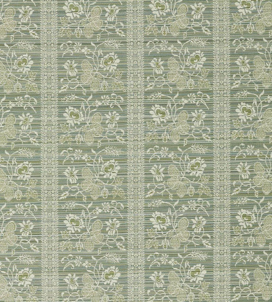 Filigree Bellagio Stripe Fabric by Zoffany Eau De Nil