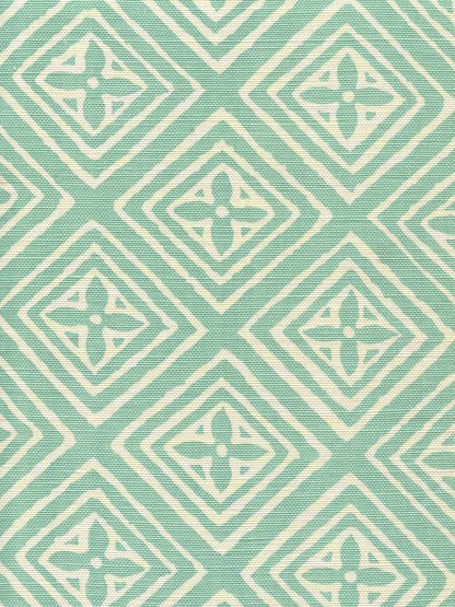 Fiorentina Turquoise on Tint fabric by China Seas