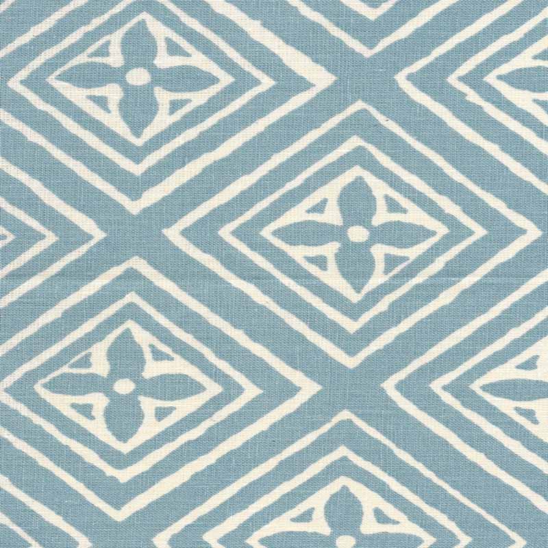 Fiorentina Grande China Blue fabric by China Seas