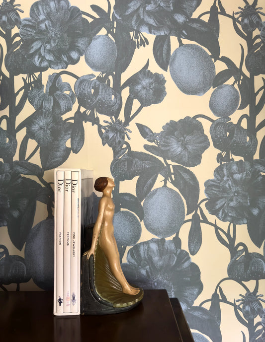 Firenze Wallpaper by Studio Lisa Bengtsson in Blue