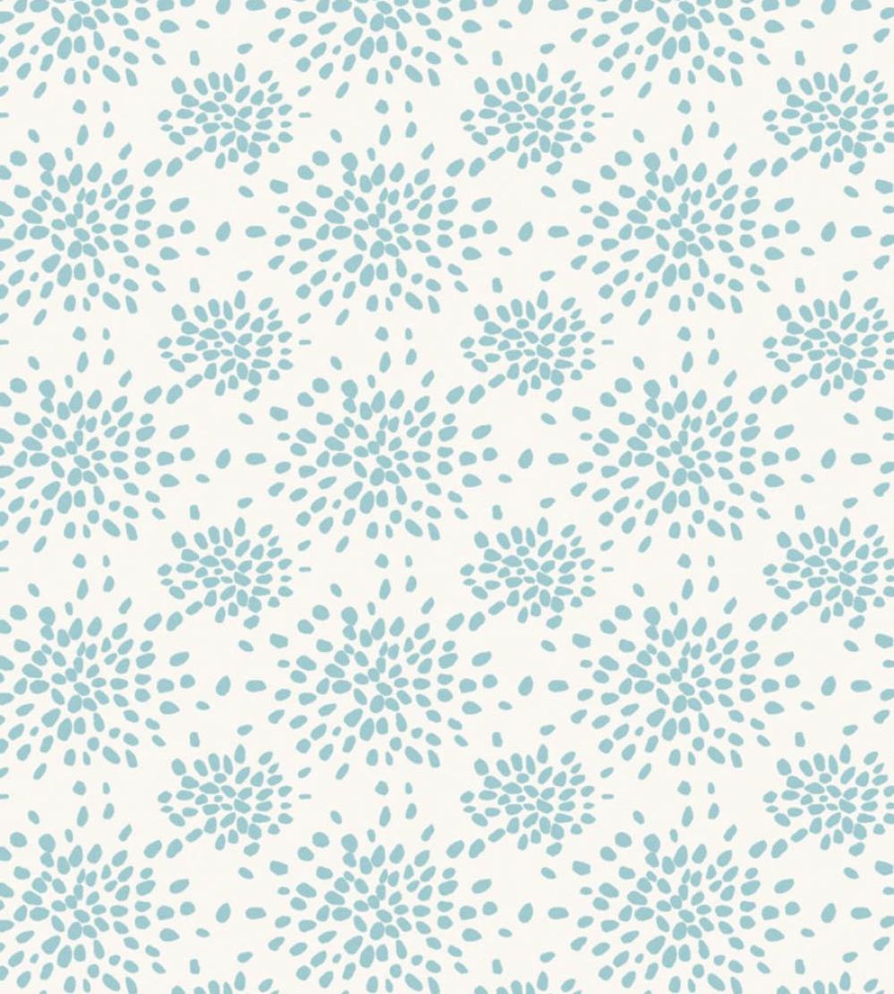 Fireworks Wallpaper by Scalamandre Turquoise