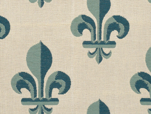 Fleur de Lys Fabric by Le Manach in Fleur de Lys B31/B65 (L4168_FLEUR_DE_LYS_B31_B65_FE)