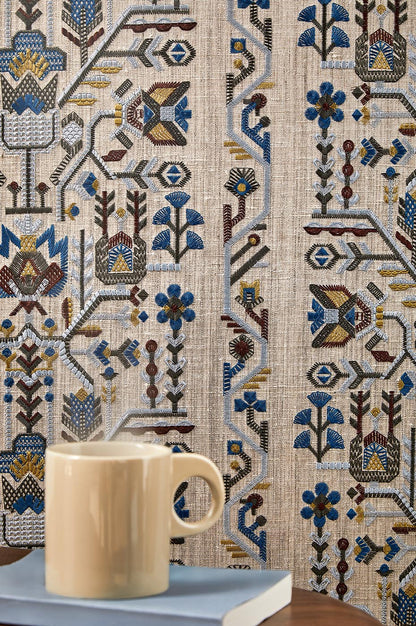 Fleurs de Givre Wallpaper by Pierre Frey shown in a room setting (view 2)