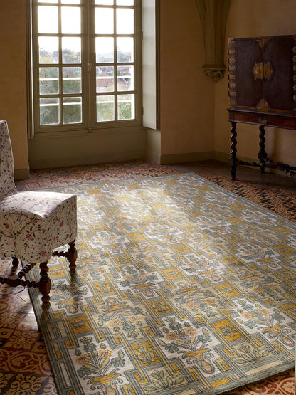 Fleurs d'Orient Rug by Braquenié shown in a room setting (view 1)