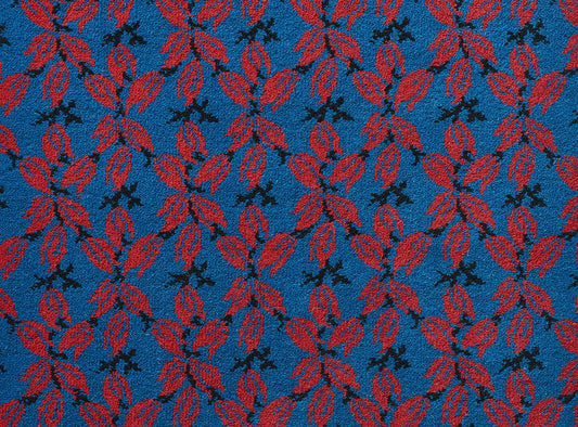 Fleurs Etoilees Rug by Le Manach in Bleu (LT102001)