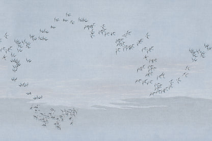 Flocking Blue mural by Hovia