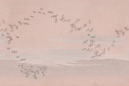 Flocking Pink mural by Hovia