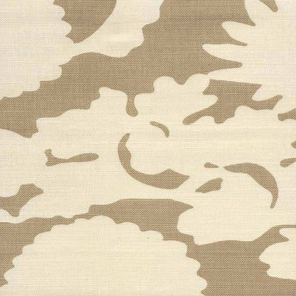 Flora Background Taupe fabric by China Seas