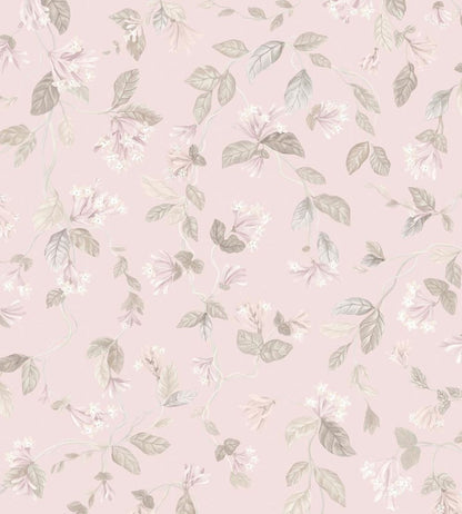 Flora Wallpaper by Cole & Son Stone on Rose Quartz