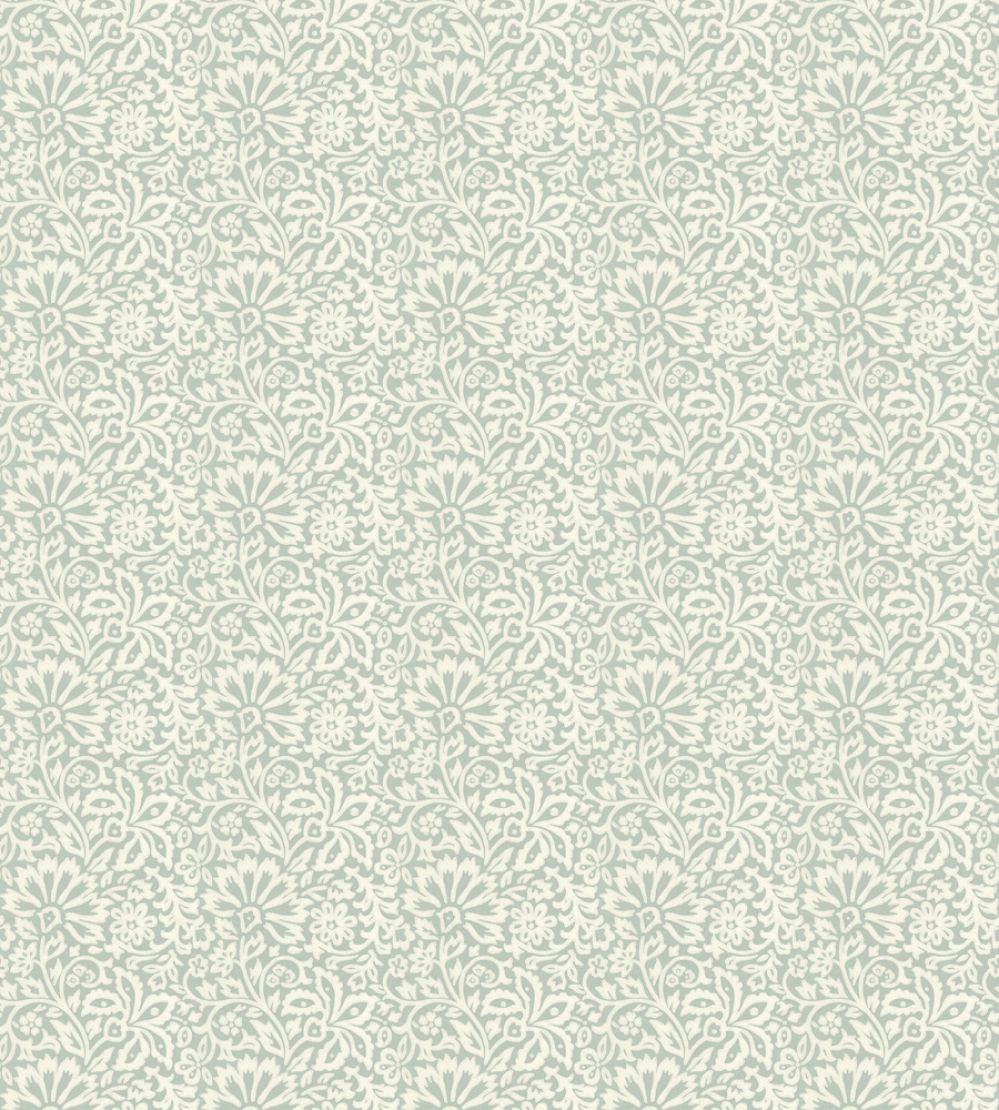 Flora Wallpaper by GP & J Baker Aqua
