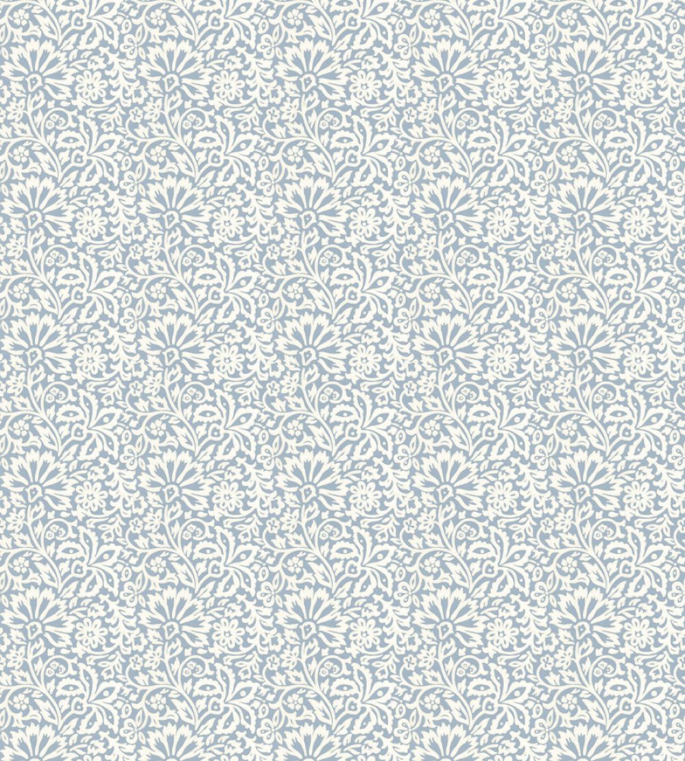 Flora Wallpaper by GP & J Baker Blue